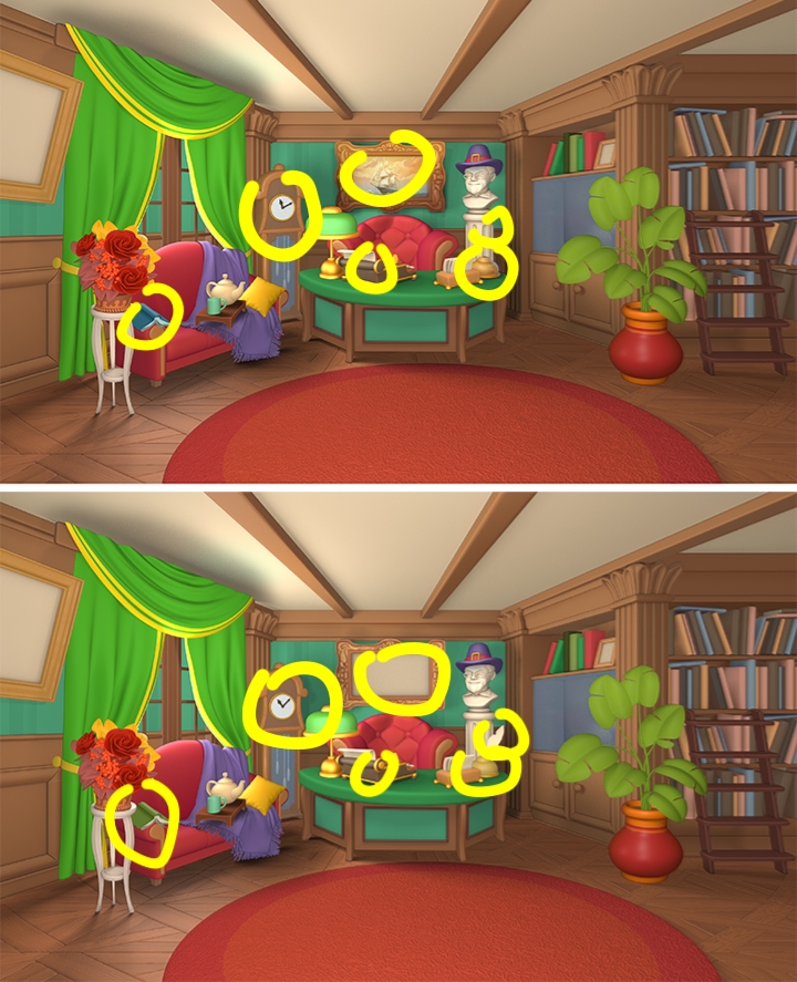 房间找不同攻略(房间找不同简单图片)