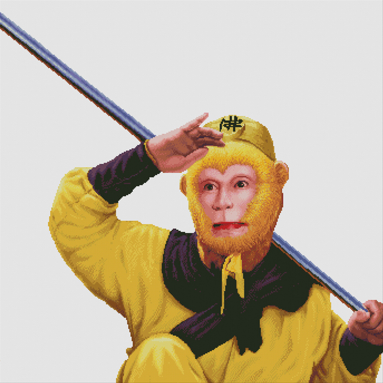 十字绣西游记(十字绣孙悟空图案)