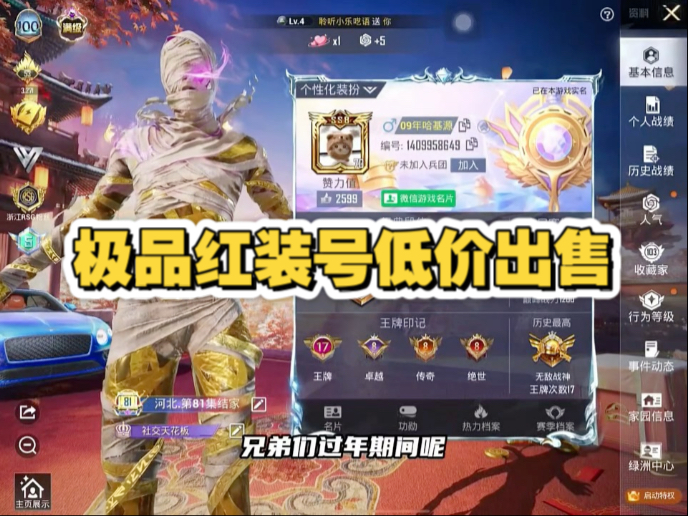 和平精英低配版账号(2021年最新和平精英账号)