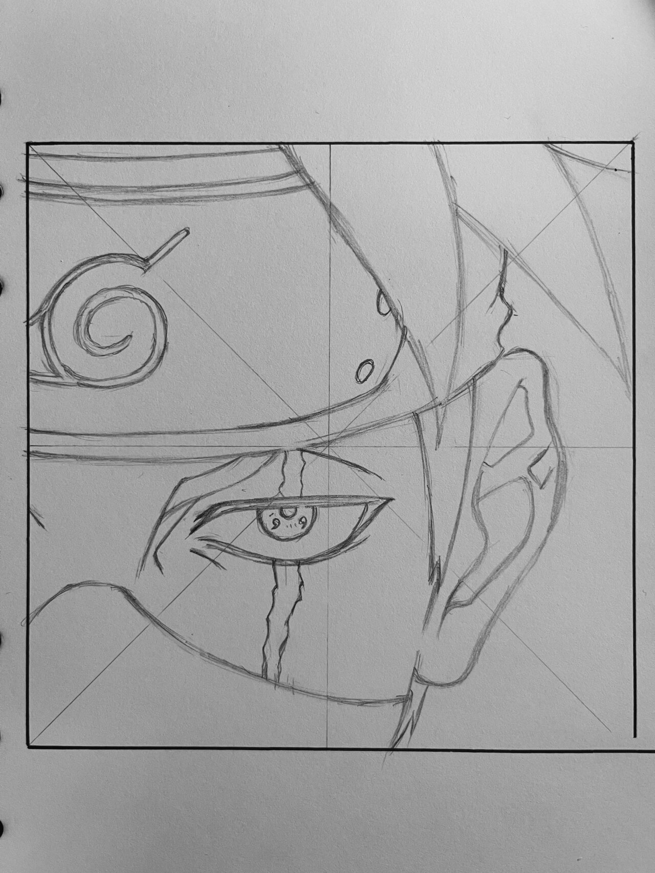 铅笔画火影卡卡西(画画教程火影忍者卡卡西)