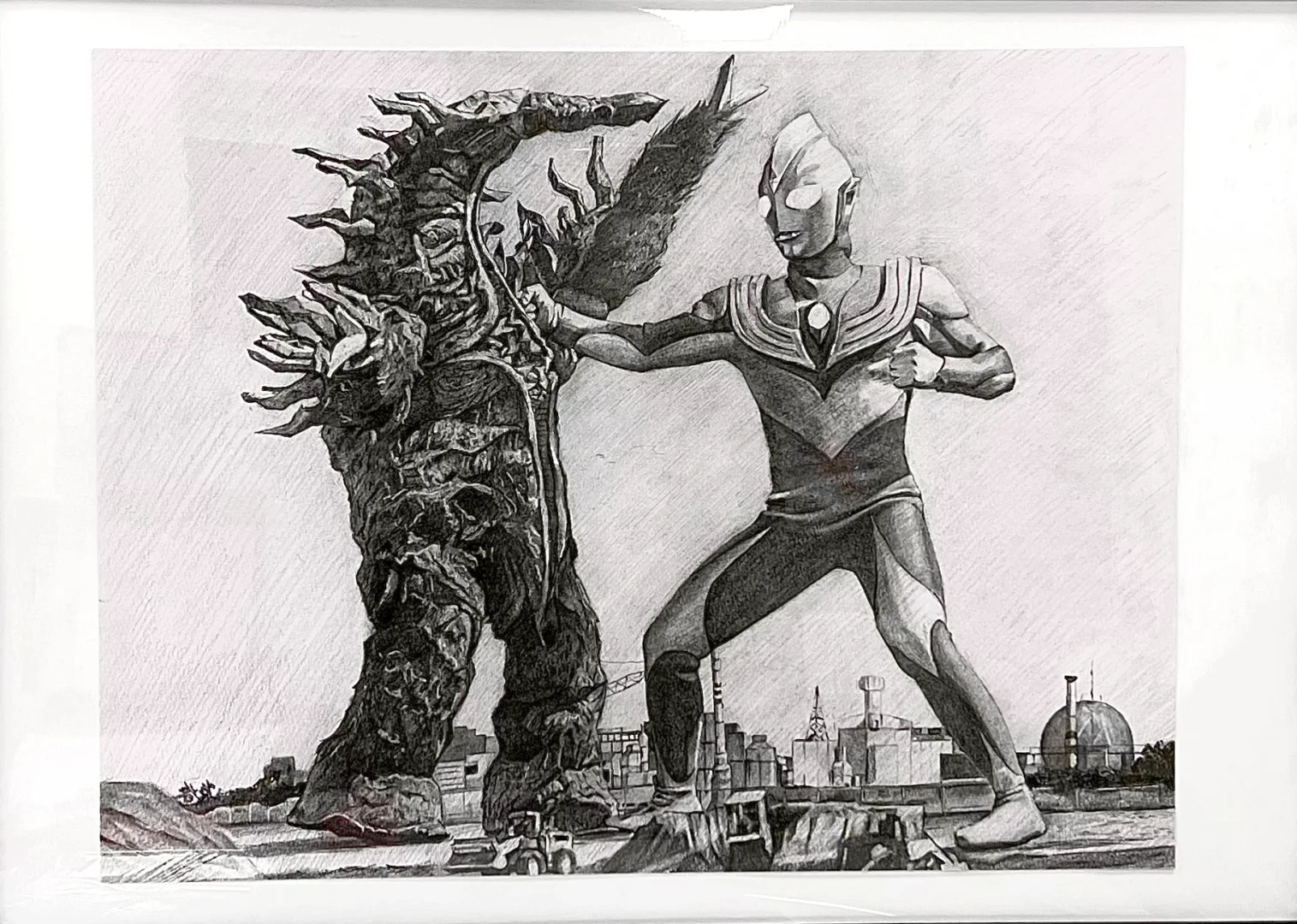 奥特曼打怪兽绘画(奥特曼怪兽绘画步骤)