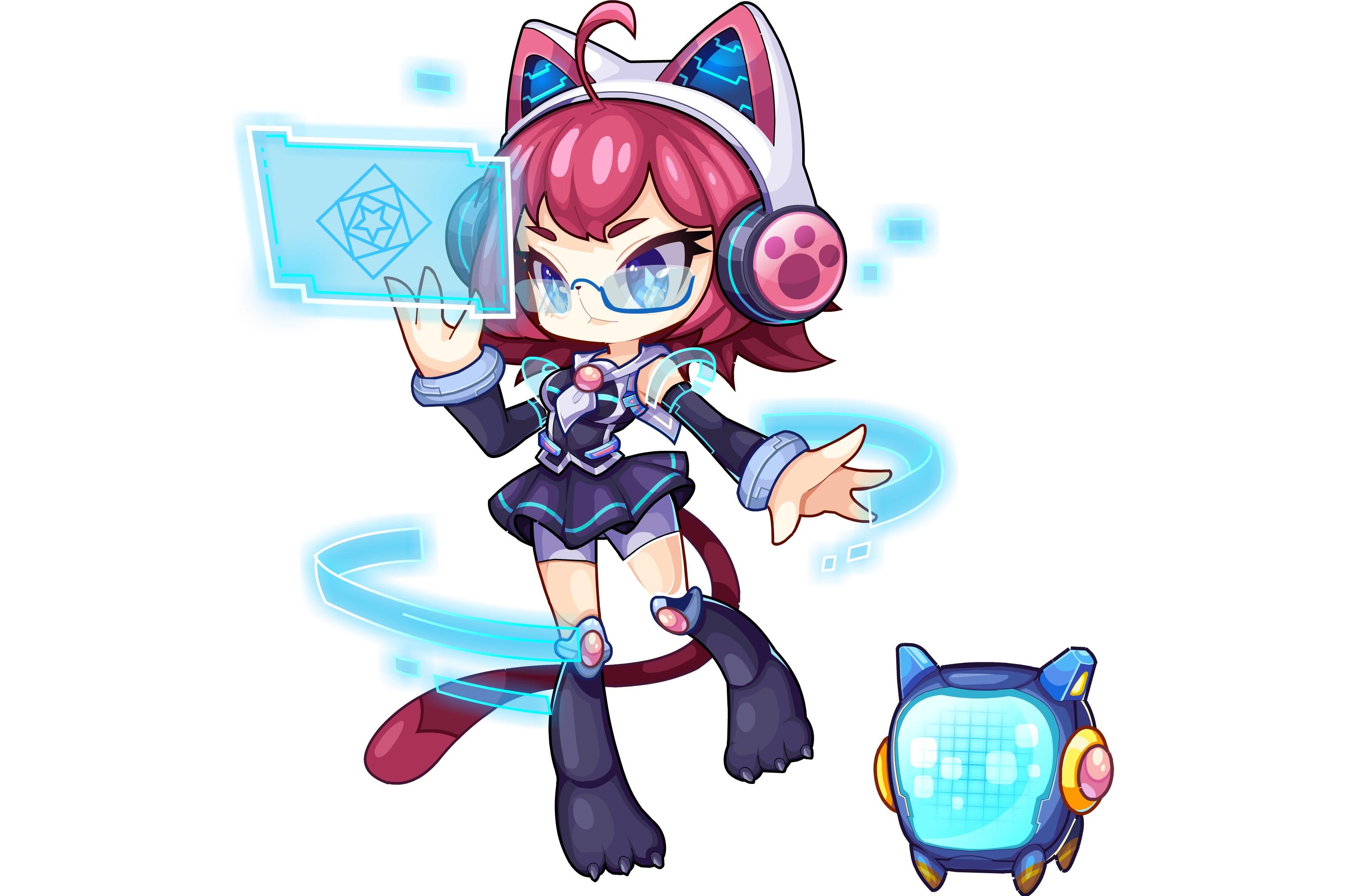 洛克王国小编猫图片大全(洛克王国猫咪救援小游戏编号)