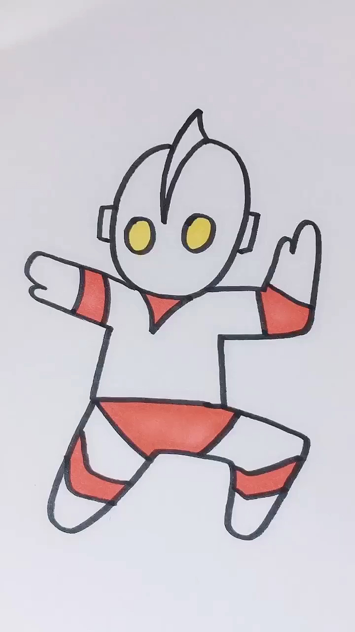 奥特曼儿童绘画(奥特曼儿童绘画教程)