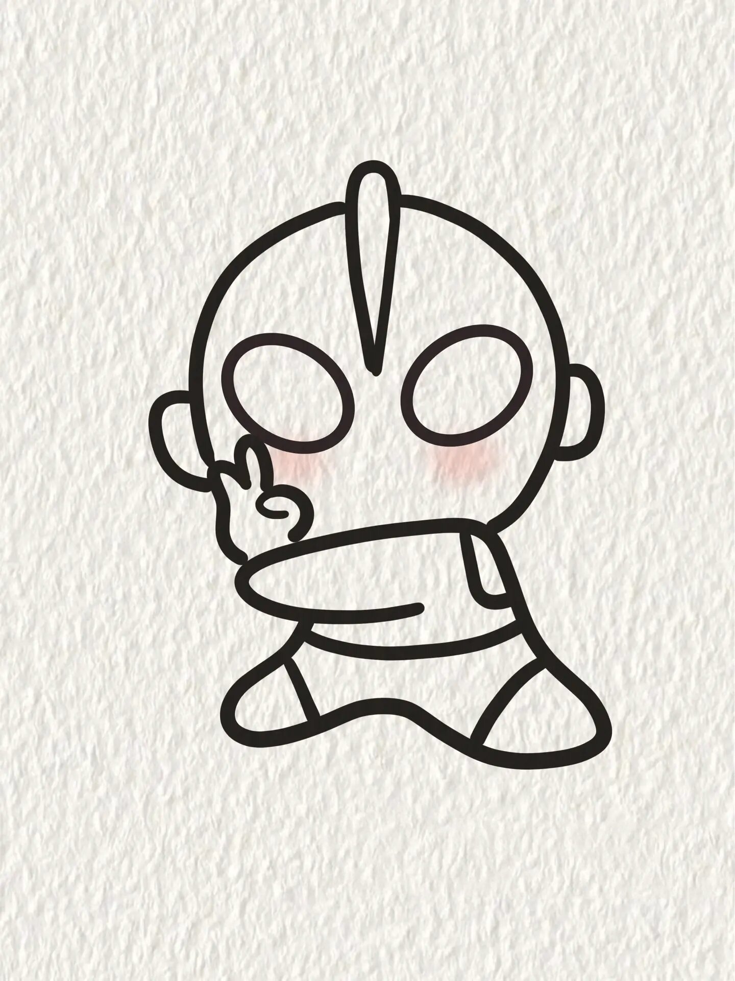 铅笔画小人奥特曼(铅笔画漫画人物奥特曼)