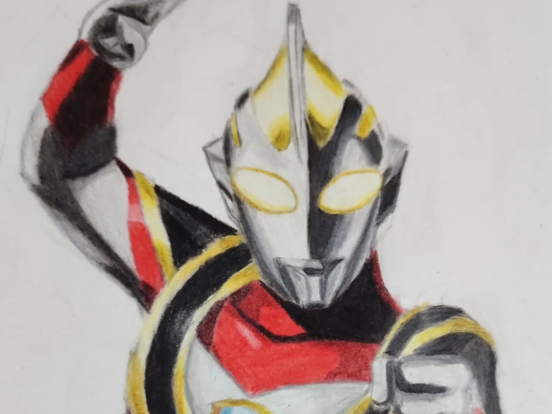 如何画盖亚奥特曼立体(怎么画盖亚奥特曼v1形态)