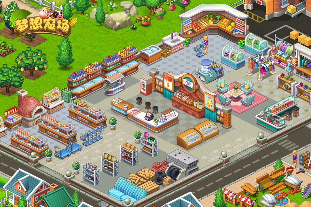 梦幻农场下载最新版(梦幻农场破解版无限楼币和金币)