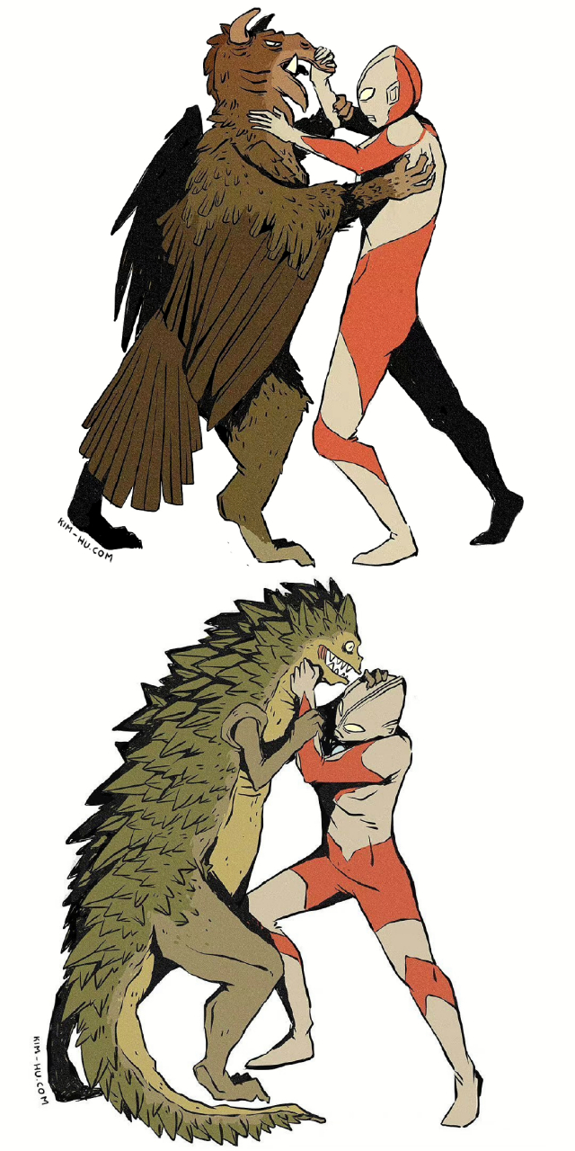 勇敢的小奥特曼打小怪兽()