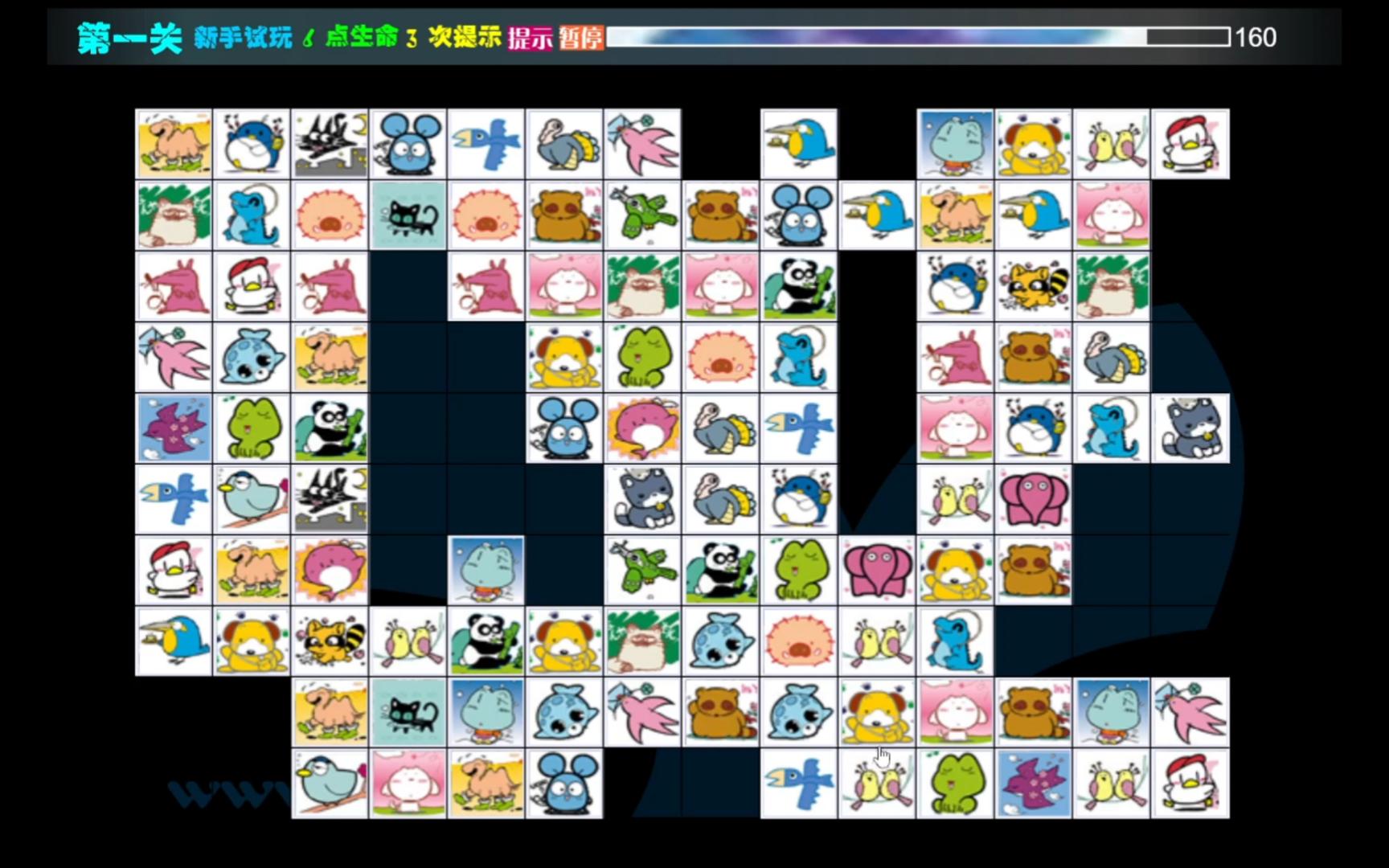 qq游戏版本连连看(游戏大厅里的连连看)