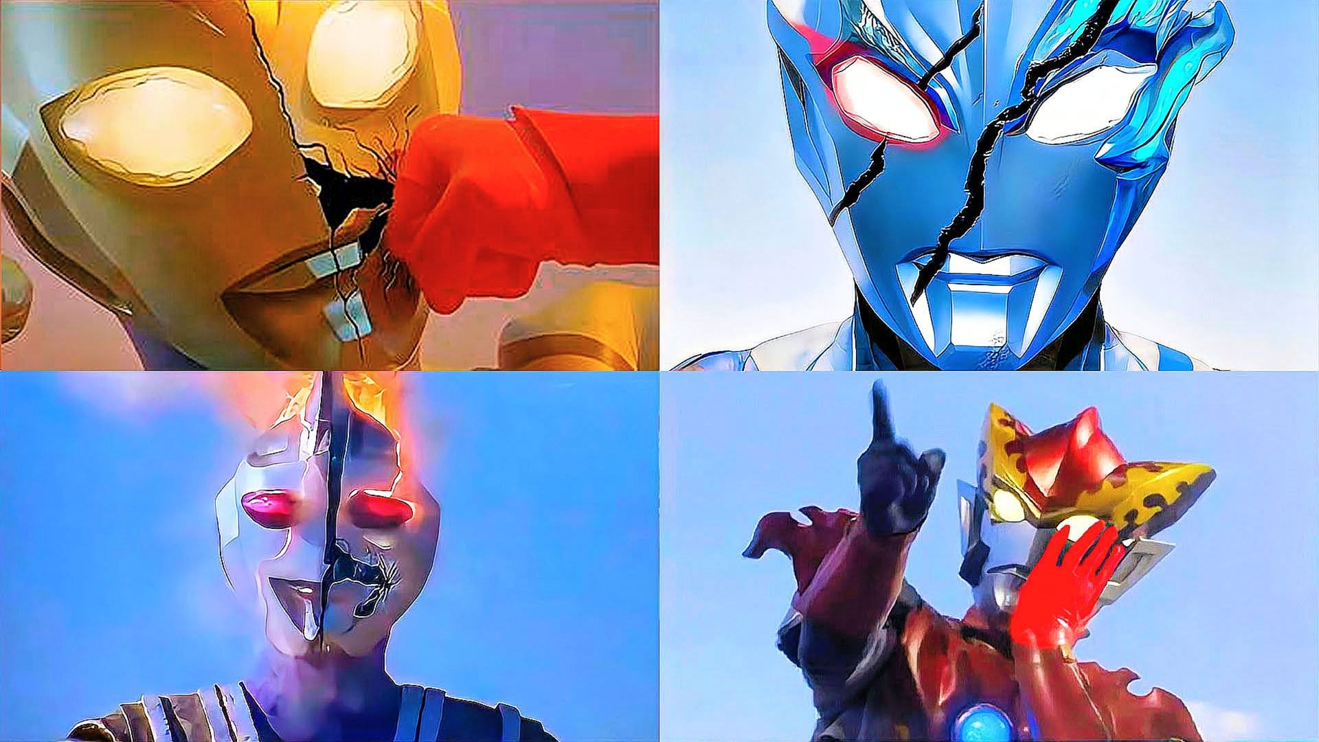 三位奥特曼打怪兽图片(奥特曼三个奥特曼打三个怪兽)