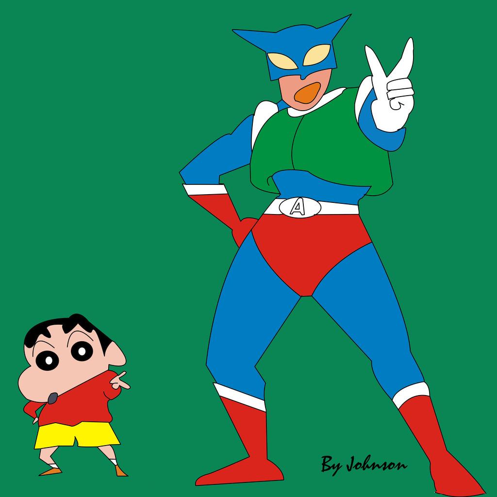 蜡笔小新变超人奥特曼(蜡笔小新变成超人打怪兽)